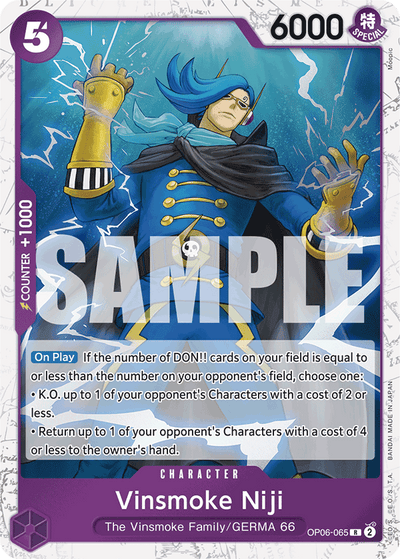 Vinsmoke Niji OP06-065 (Parallel 2) One Piece Card The Best One Piece Karte