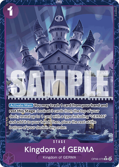 Kingdom of GERMA OP06-079 (Parallel 4) One Piece Card The Best One Piece Karte