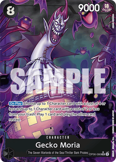 Gecko Moria OP06-086 (Parallel 3) One Piece Card The Best One Piece Karte