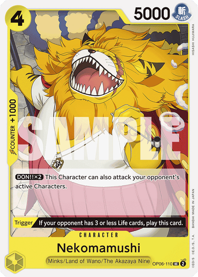 Nekomamushi OP06-110_r1 One Piece Card The Best One Piece Karte