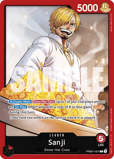 Sanji PRB01-001 One Piece Card The Best One Piece Karte