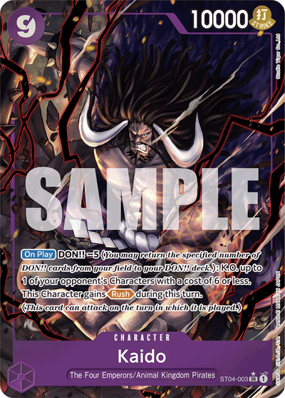 Kaido ST04-003 (Parallel 4) One Piece Card The Best One Piece Karte