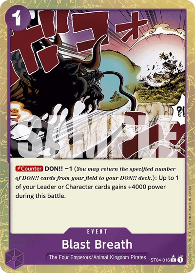Blast Breath ST04-016 (Parallel 3) One Piece Card The Best One Piece Karte