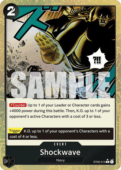 Shockwave ST06-014 (Parallel 3) One Piece Card The Best One Piece Karte