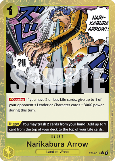 Narikabura Arrow ST09-014 (Parallel 3) One Piece Card The Best One Piece Karte