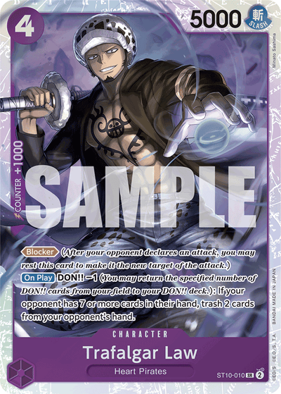 Trafalgar Law ST10-010_r1 One Piece Card The Best One Piece Karte