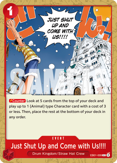 Just Shut Up and Come with Us!!!! EB01-009_r1 One Piece Card The Best Vol. 2 One Piece Karte