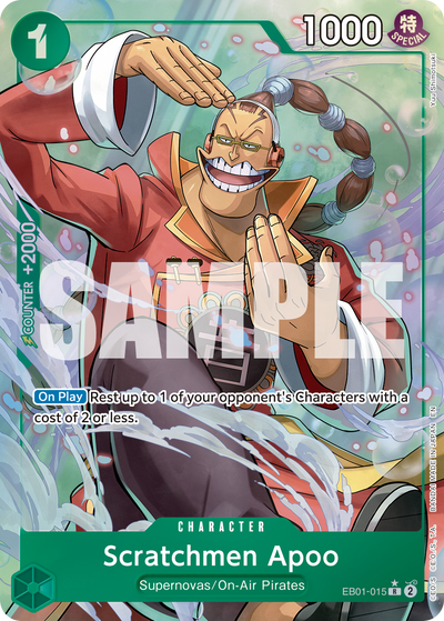 Scratchmen Apoo EB01-015 (Parallel 5) One Piece Card The Best Vol. 2 One Piece Karte