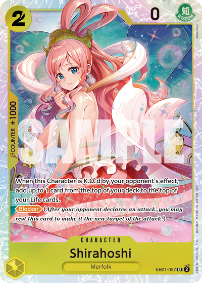 Shirahoshi EB01-057_r1 One Piece Card The Best Vol. 2 One Piece Karte
