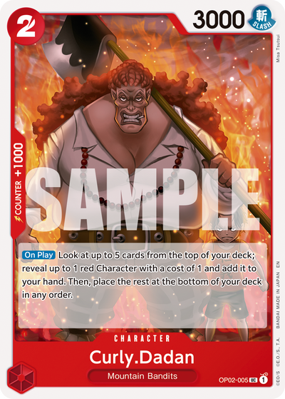 Curly.Dadan OP02-005_r1 One Piece Card The Best Vol. 2 One Piece Karte