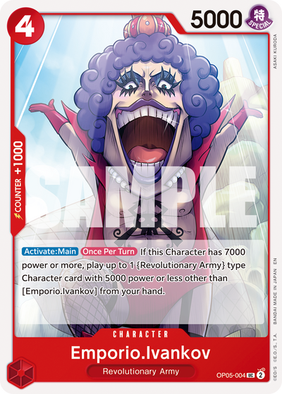 Emporio.Ivankov OP05-004_r1 One Piece Card The Best Vol. 2 One Piece Karte