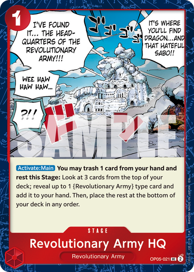 Revolutionary Army HQ OP05-021 (Parallel 1) One Piece Card The Best Vol. 2 One Piece Karte