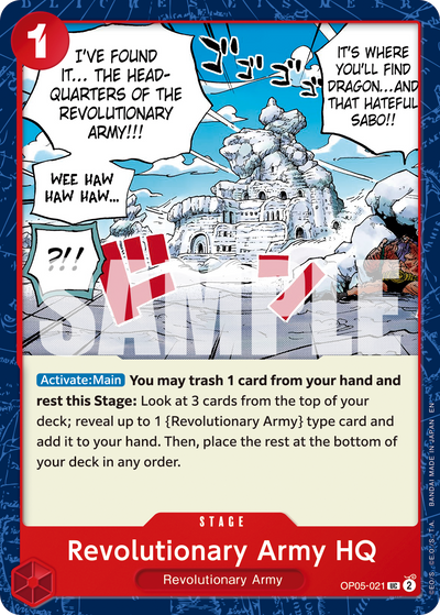 Revolutionary Army HQ OP05-021_r1 One Piece Card The Best Vol. 2 One Piece Karte