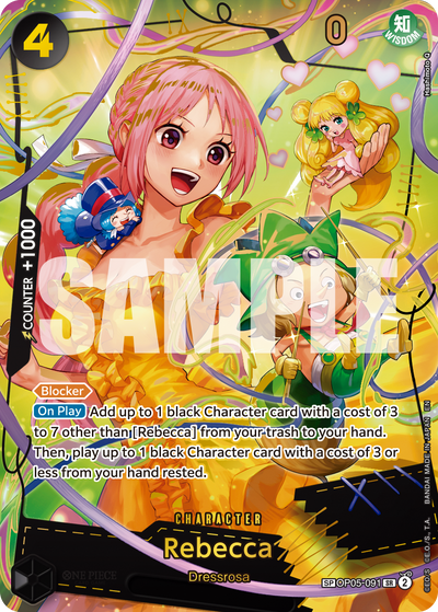 Rebecca OP05-091 (Parallel 4) One Piece Card The Best Vol. 2 One Piece Karte