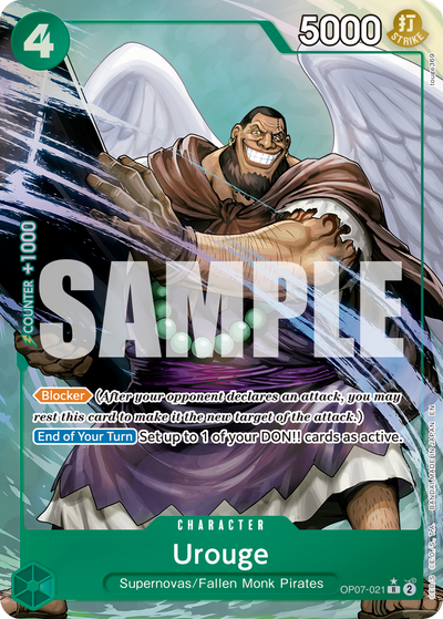 Urouge OP07-021 (Parallel 8) One Piece Card The Best Vol. 2 One Piece Karte