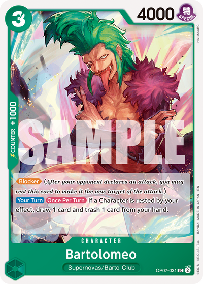 Bartolomeo OP07-031_r2 One Piece Card The Best Vol. 2 One Piece Karte