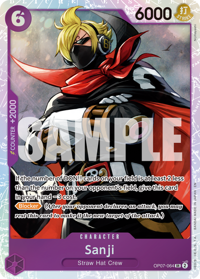 Sanji OP07-064_r1 One Piece Card The Best Vol. 2 One Piece Karte