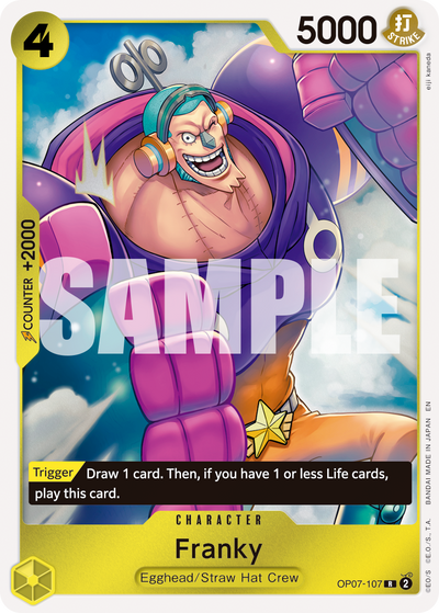 Franky OP07-107_r1 One Piece Card The Best Vol. 2 One Piece Karte