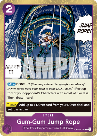 Gum-Gum Jump Rope OP09-079 (Parallel 1) One Piece Card The Best Vol. 2 One Piece Karte