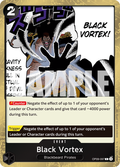 Black Vortex OP09-097 (Parallel 1) One Piece Card The Best Vol. 2 One Piece Karte