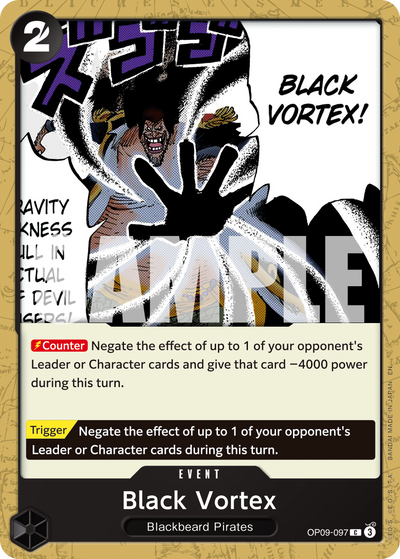 Black Vortex OP09-097_r1 One Piece Card The Best Vol. 2 One Piece Karte