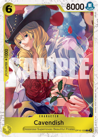 Cavendish OP10-105 (Parallel 1) One Piece Card The Best Vol. 2 One Piece Karte