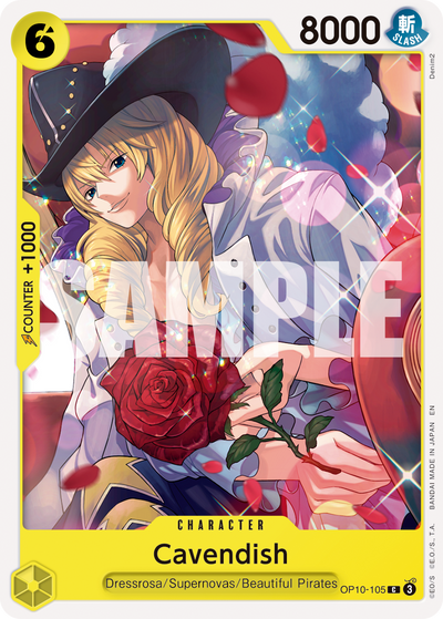 Cavendish OP10-105_r1 One Piece Card The Best Vol. 2 One Piece Karte
