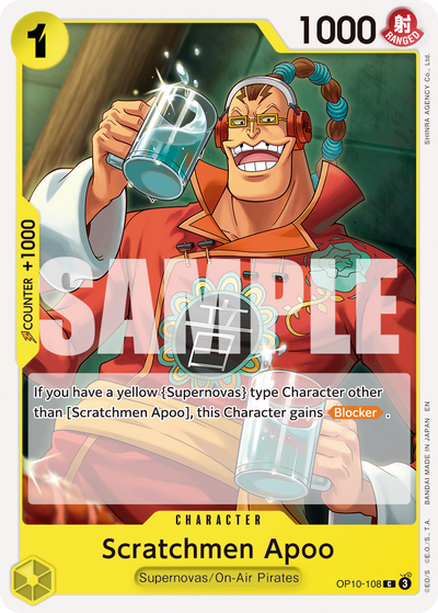 Scratchmen Apoo OP10-108_r1 One Piece Card The Best Vol. 2 One Piece Karte
