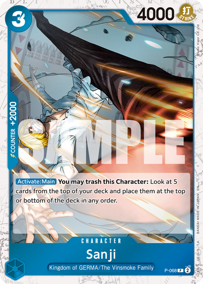 Sanji P-068 (Parallel 1) One Piece Card The Best Vol. 2 One Piece Karte