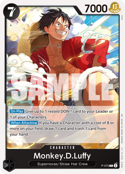 Monkey.D.Luffy P-075 One Piece Card The Best Vol. 2 One Piece Karte