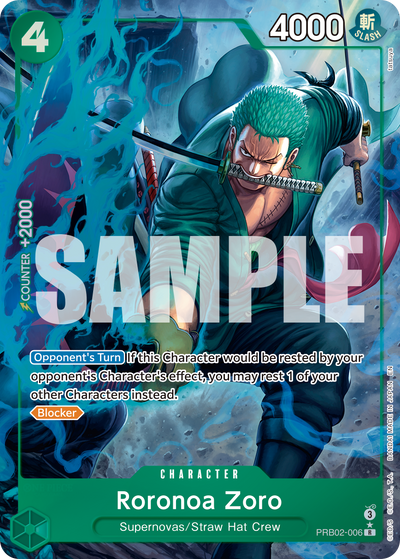 Roronoa Zoro PRB02-006 (Parallel 1) One Piece Card The Best Vol. 2 One Piece Karte