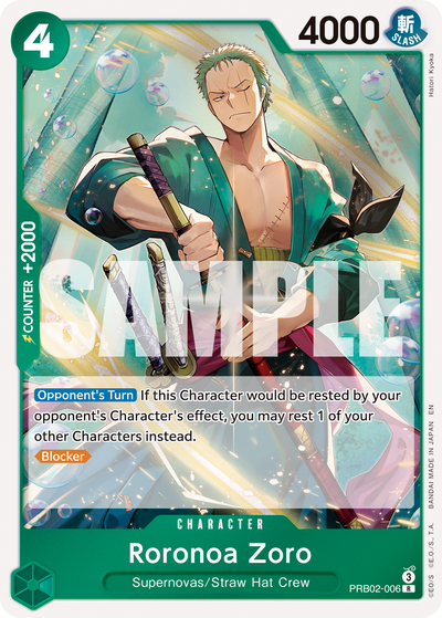 Roronoa Zoro PRB02-006 One Piece Card The Best Vol. 2 One Piece Karte
