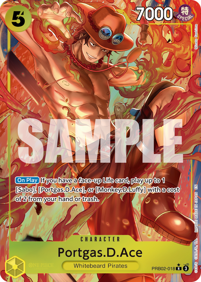 Portgas.D.Ace PRB02-018 (Parallel 1) One Piece Card The Best Vol. 2 One Piece Karte