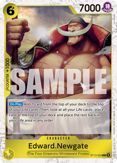 Edward.Newgate ST13-004 (Parallel 2) One Piece Card The Best Vol. 2 One Piece Karte