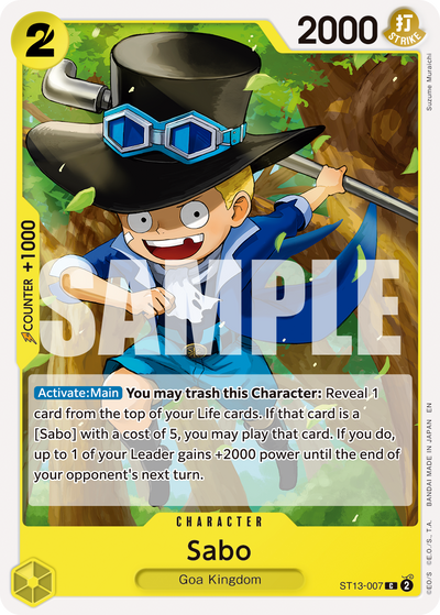 Sabo ST13-007_r1 One Piece Card The Best Vol. 2 One Piece Karte