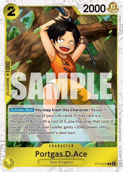 Portgas.D.Ace ST13-010 (Parallel 2) One Piece Card The Best Vol. 2 One Piece Karte