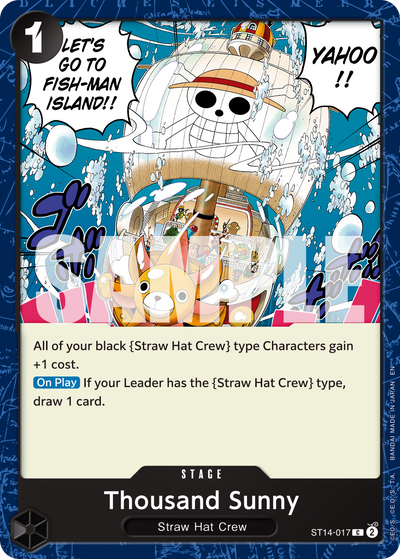 Thousand Sunny ST14-017_r1 One Piece Card The Best Vol. 2 One Piece Karte
