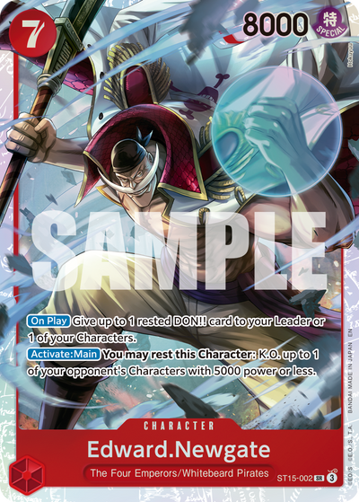 Edward.Newgate ST15-002_r1 One Piece Card The Best Vol. 2 One Piece Karte