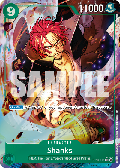 Shanks ST16-004 (Parallel 2) One Piece Card The Best Vol. 2 One Piece Karte