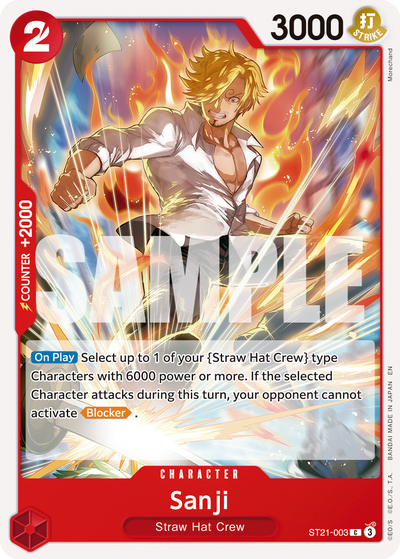 Sanji ST21-003_r1 One Piece Card The Best Vol. 2 One Piece Karte