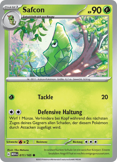 Safcon 011/165 151 Pokémon Karte