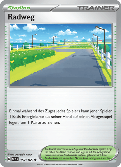 Radweg 157/165 151 Pokémon Karte