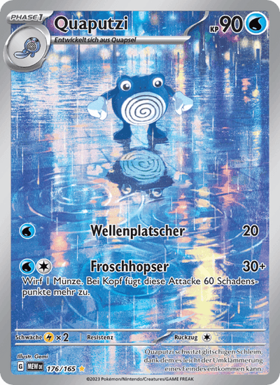 Quaputzi 176/165 151 Pokémon Karte