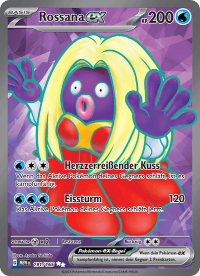 Rossana-ex 191/165 151 Pokémon Karte