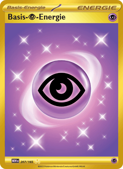 Basis-Psychic-Energie 207/165 151 Pokémon Karte