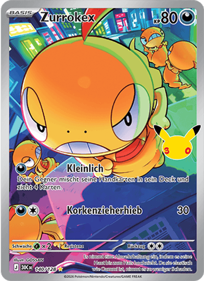 Zurrokex 140/128 30th Celebration Pokémon Karte