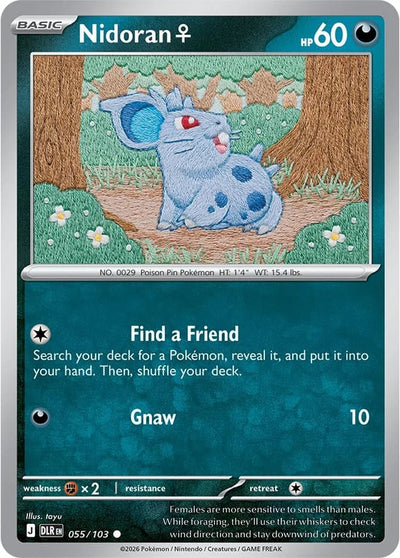 Nidoran♀ 055/103 Delta-Herrschaft Pokémon Karte