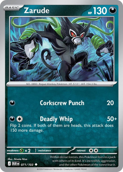Zarude 071/103 Delta-Herrschaft Pokémon Karte