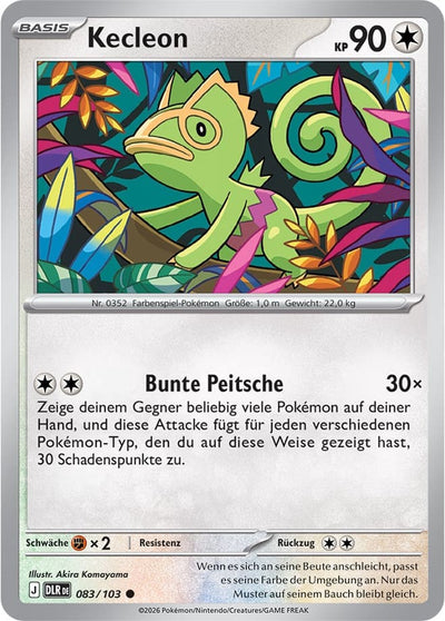 Kecleon 083/103 Delta-Herrschaft Pokémon Karte