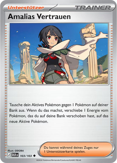 Amalias Vertrauen 103/103 Delta-Herrschaft Pokémon Karte